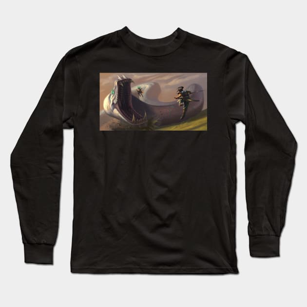 The Serpent's Wrath Long Sleeve T-Shirt by The Artist 